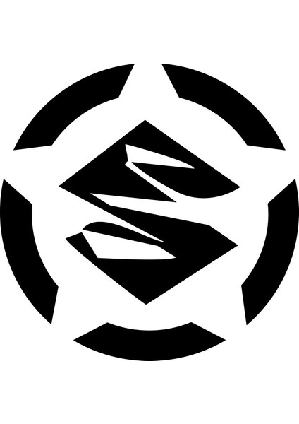 Suzuki Logo Amblem Oto Sticker