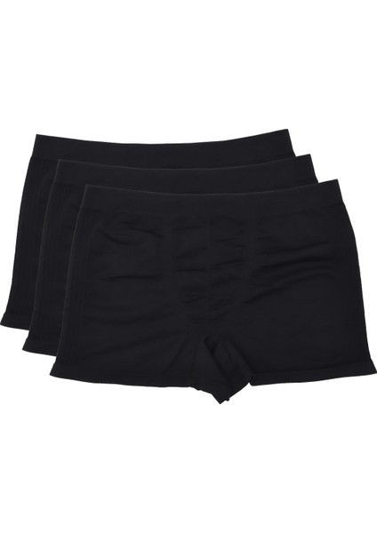 Boxer Trunk Neo-Sincosido 3'lü Paket - Siyah (Dikişsiz/Seamless)