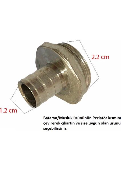 Musluk Hortum Rekoru Dış Dişli(Musluğa Hortum Bağlama Aparatı)-Bs