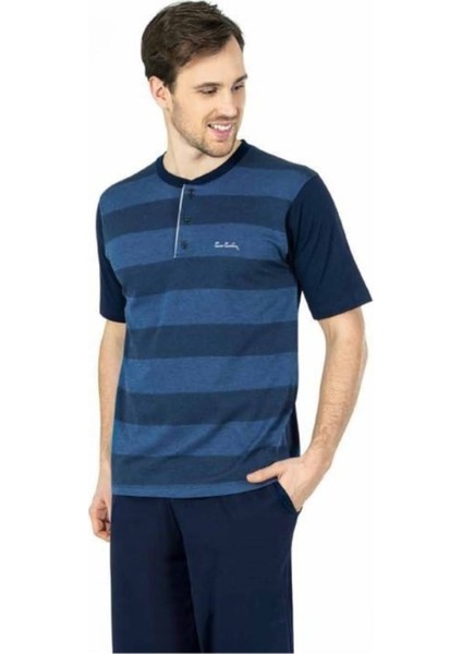 3lü Erkek Pijama Takımı 5451 Lacivert
