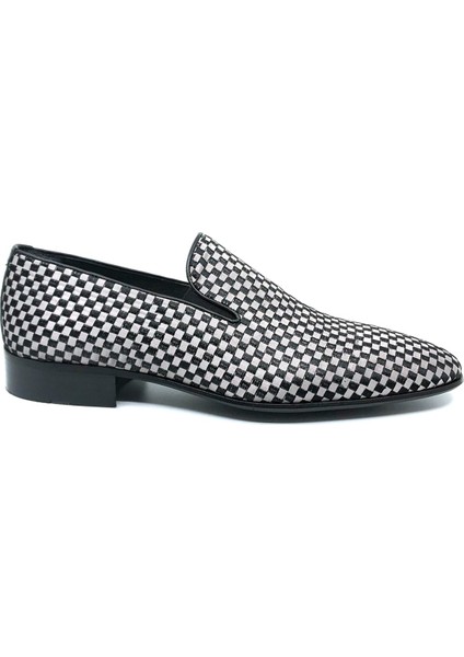 Nakışlı Gri Klasik Erkek Ayakkabı 1305 fiyatları