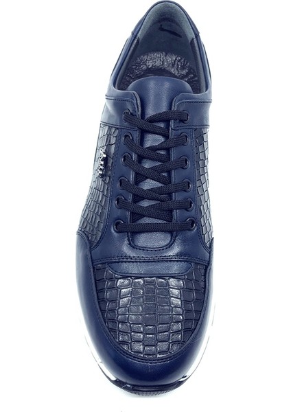 Sneakers Lacivert Hakiki Deri Erkek Ayakkabı 2550 305 285 modelleri