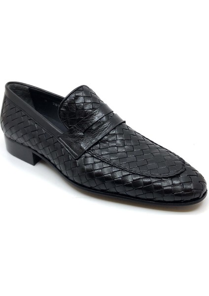 Özel Örgülü Klasik Erkek Ayakkabı 2090 795 Siyah