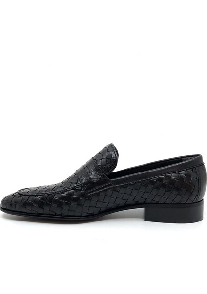 Özel Örgülü Klasik Erkek Ayakkabı 2090 795 Siyah fırsatları