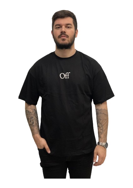 Sırt Baskılı Oversize Dirsek Kol Bol Kesim Solmayan Siyah Pamuk Trend Erkek Tşört modelleri