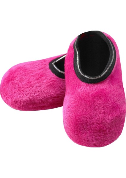 Pembe Peluş Altı Kaymaz Çocuk Ev Patiği 4-6 Yaş fiyatları
