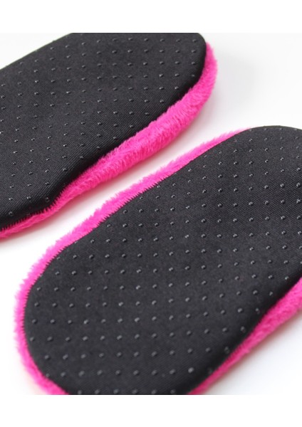 Pembe Peluş Altı Kaymaz Çocuk Ev Patiği 4-6 Yaş modelleri
