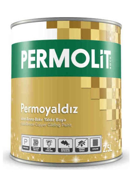 Permoyaldız Altın Yaldız Boya 0,250 Lt.
