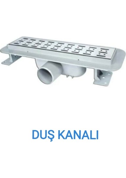 Duş Kanalı Banyo Gideri Paslanmaz 50'lik Yandan Çıkış 20 cm