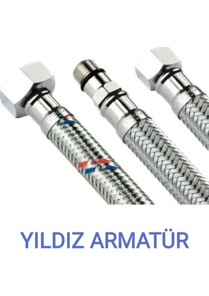 Batarya Bağlantı Hortumu Batarya Fleksi Bağlantı Hortumu Flex M10-3/8 70 cm ( 1 Adet )