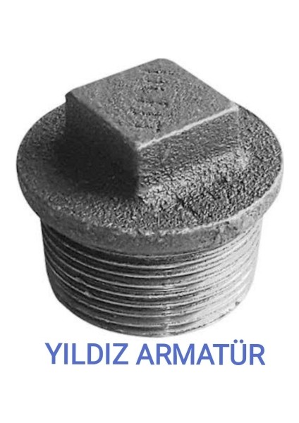 Galvaniz Tapa 3/4' Su Için (2 Adet)