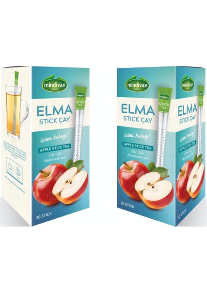 Elma Çayı Stick Çay 20'li