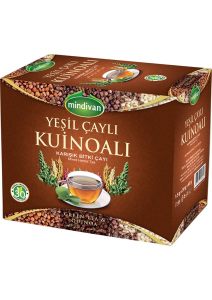 Yoğun Yeşil Çaylı Kinoa Çayı