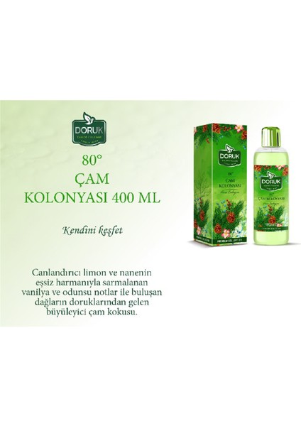 Doruk Çam Kolonyası 80° 400 ml