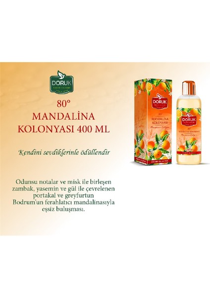 Mandalina Kolonyası 80° 400 ml