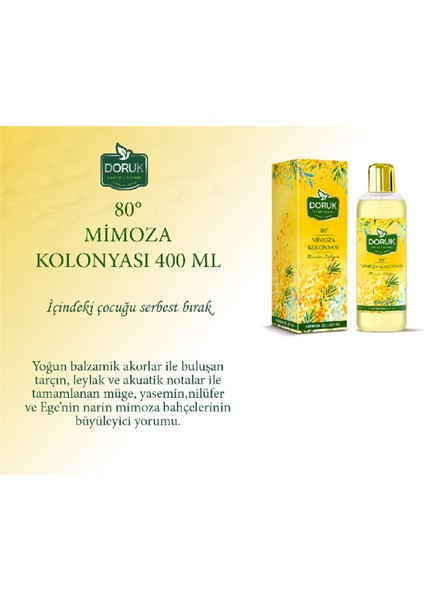 Mimoza Kolonyası 80° 400 ml