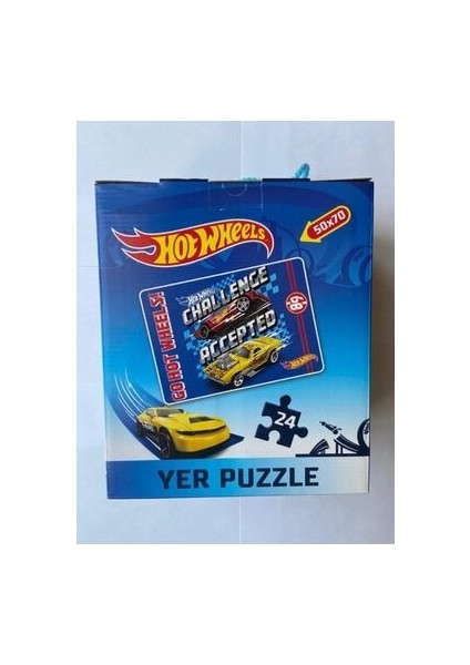 Hot Wheels 24 Parça Yer Puzzle