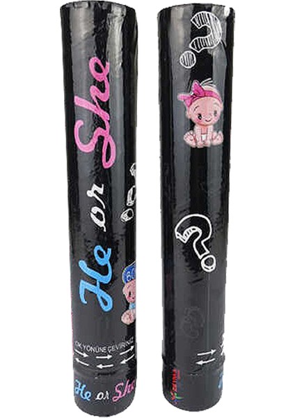 Cinsiyet Belirleme Parti Konfetisi 30 cm - Mavi modelleri