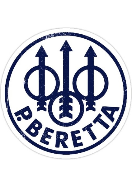 P. Beretta Sticker Araba Oto Arma Duvar Sticker Ev Dekoratif Çıkartma 15 cm