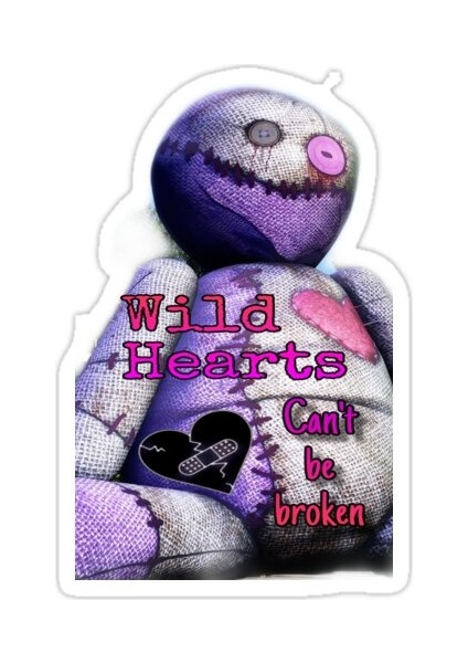 Vahşi Kalpler Sticker Araba Oto Arma Duvar Sticker Ev Dekoratif Çıkartma 15 cm