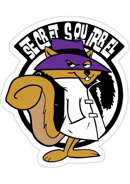 Secret Squırrel Sticker Araba Oto Arma Duvar Sticker Ev Dekoratif Çıkartma 15 cm