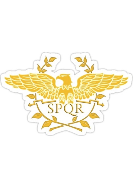 Spqr Q Sticker Araba Oto Arma Duvar Sticker Ev Dekoratif Çıkartma 15 cm