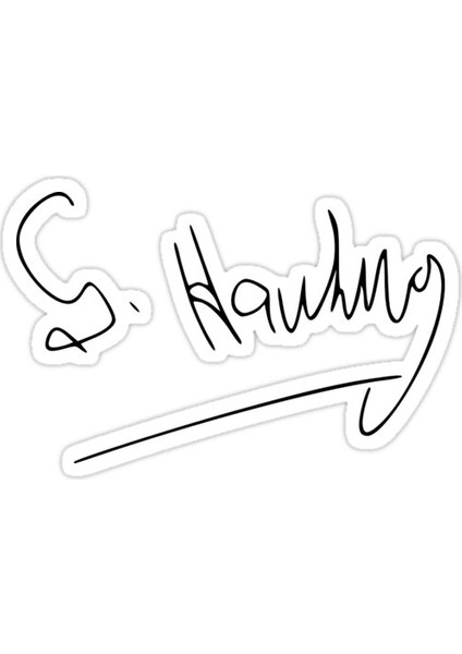 Stephen Hawking Sticker Araba Oto Arma Duvar Sticker Ev Dekoratif Çıkartma 15 cm