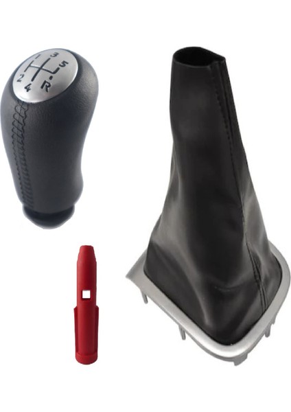 Renault Megane 3 Gri Çerçeve Körük ve Gri Kapak Vites Topuzu