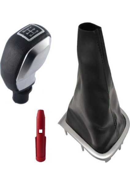 Renault Fluence Gri Çerçeve Körük ve Mat Gri Spor Vites Topuzu