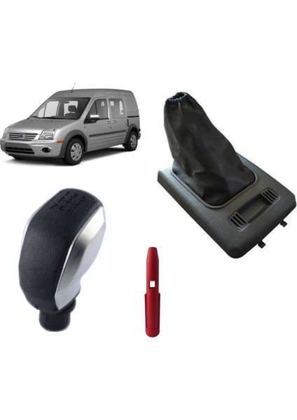 Ford Connect Çerçeveli Vites Körüğü ve Gri Spor Vites Topuzu
