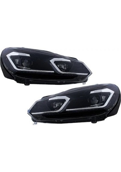 Vw golf 6 ön far lambası j led bi-xenon mercekli 2008 / 2013