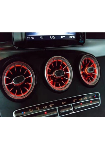 Mercedes glc kalorifer hava ızgara seti 5 parça 64 ledli ambiyans