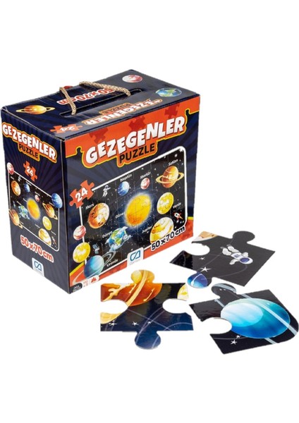 Taş Boyama + Ca Gezegenler Yer Puzzle (2'li Set)