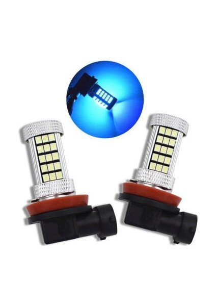 Eco H8 Sis Farı LED Ampul 63 Ledli Mercekli 9W Buz Mavi fiyatları