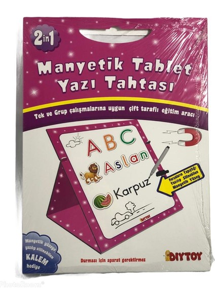Diy-Toy Diytoy Manyetik Tablet Yazı Tahtası Pembe
