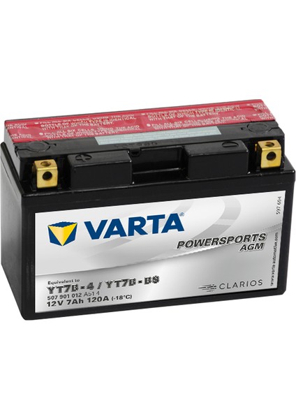 YT7B-BS (YT7B-4) Motosiklet Aküsü