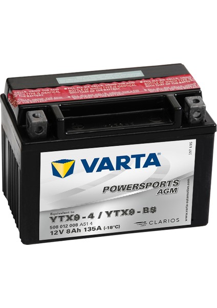 Ytx9-Bs (Ytx9-4) Motosiklet Aküsü