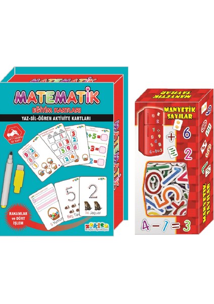 Eğitici Matematik Kartları ve Manyetik Sayılar