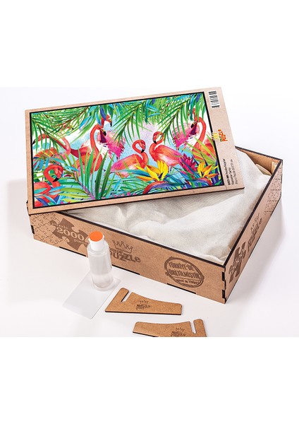 Flamingolar Ahşap Puzzle 2000 Parça