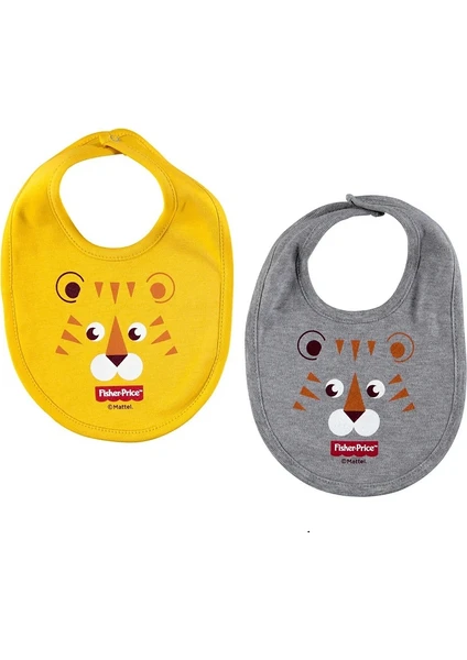 Fisher Price Baskılı Bebek Mama Önlüğü 2li Aslan