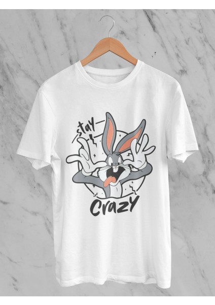 Stay Crayz Baskılı Erkek T-Shirt