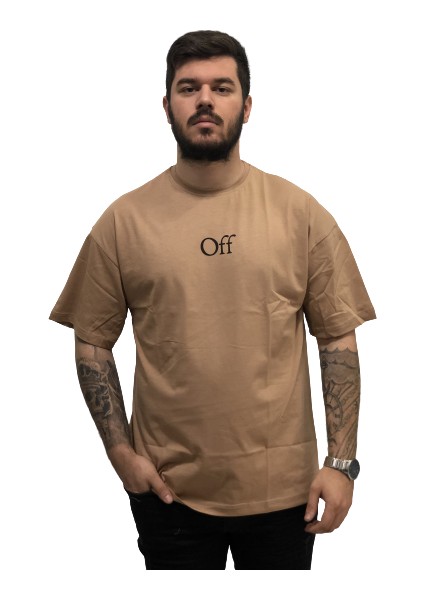 Sırt Göğüs Baskılı Overseze Bol Kesim Pamuk Erkek Spoe Tşört modelleri