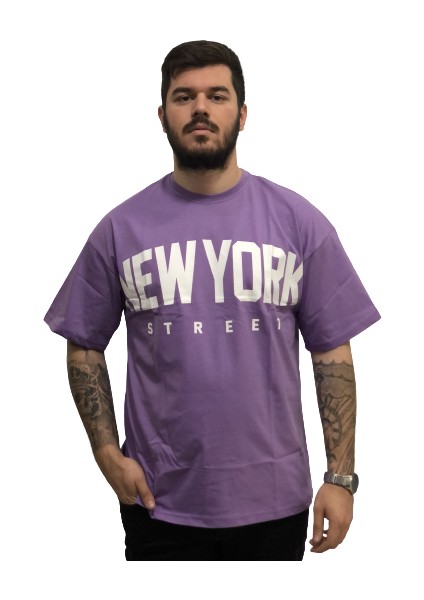 Oversize Bol Kesim Motto Baskılı Pamuk Ter Tutmayan Ultra Hafif Trend Erkek Tşört