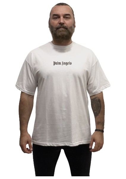 Sırt Baskılı Oversize Pamuk Dirsek Kol Yeni Trend Erkek Tşört modelleri