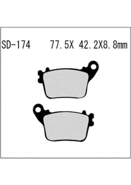 Suzuki GSX-R 750 Seramik Fren Balatası Arka (2011)
