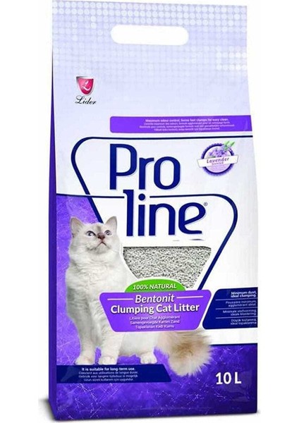 Proline Lavantalı Topaklanan Kedi Kumu 10 Lt