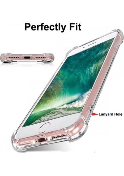 iPhone 6 Plus Kılıf Anti Shock Darbe Emici Şeffaf Silikon Olex modelleri