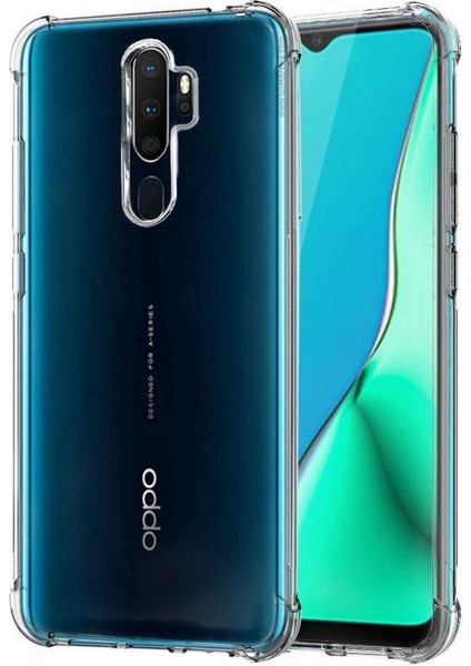 Oppo A9 2020 Kılıf Anti Shock Darbe Emici Şeffaf Silikon Olex