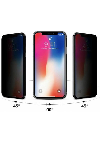 iPhone 7 Hayalet Cam Ekran Koruyucu 5d - Beyaz