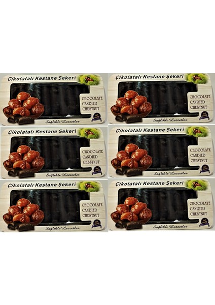 Çikolatalı Kestane Şekeri 350 gr 6 Lı Set 6*350